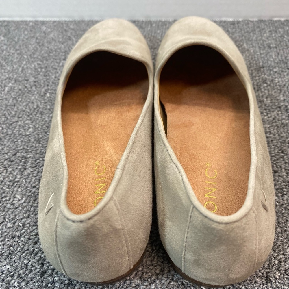Vionic Willa Loafers Flats Dark Taupe Suede Minimalist Quiet Luxury Chic Women 7 - Picture 7 of 13